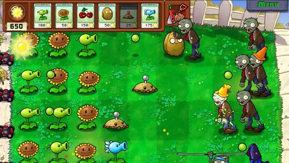 how much space does plants vs zombies 1 take up